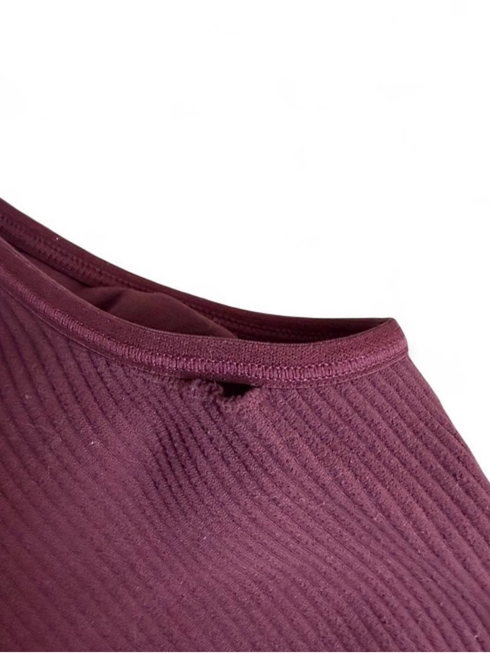Aerie burgundy ribbed sports bra. Lightly padded. Size M. - Picture 4 of 4